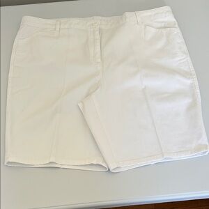 Chico's Classic White Women's Shorts - 10” Shorts - Size 3 or 16